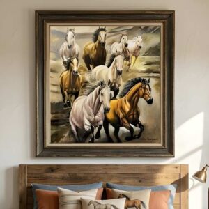 Galloping Wild Horses